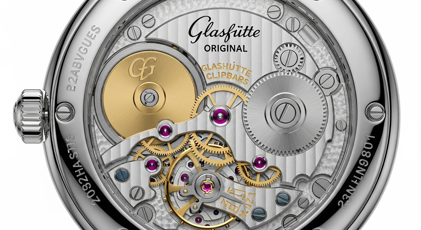 luxury mechanical watch detail