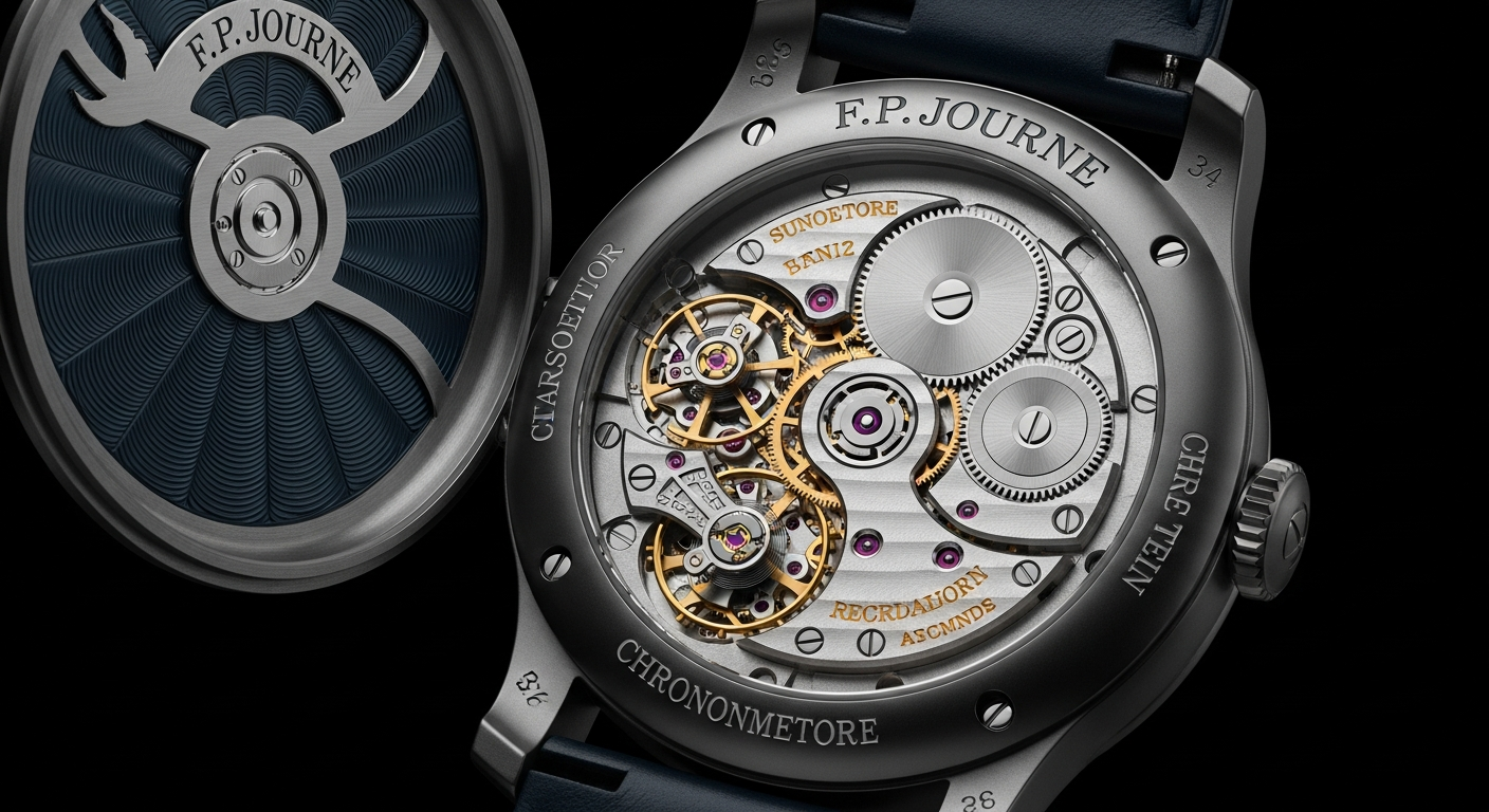 luxury mechanical watch detail