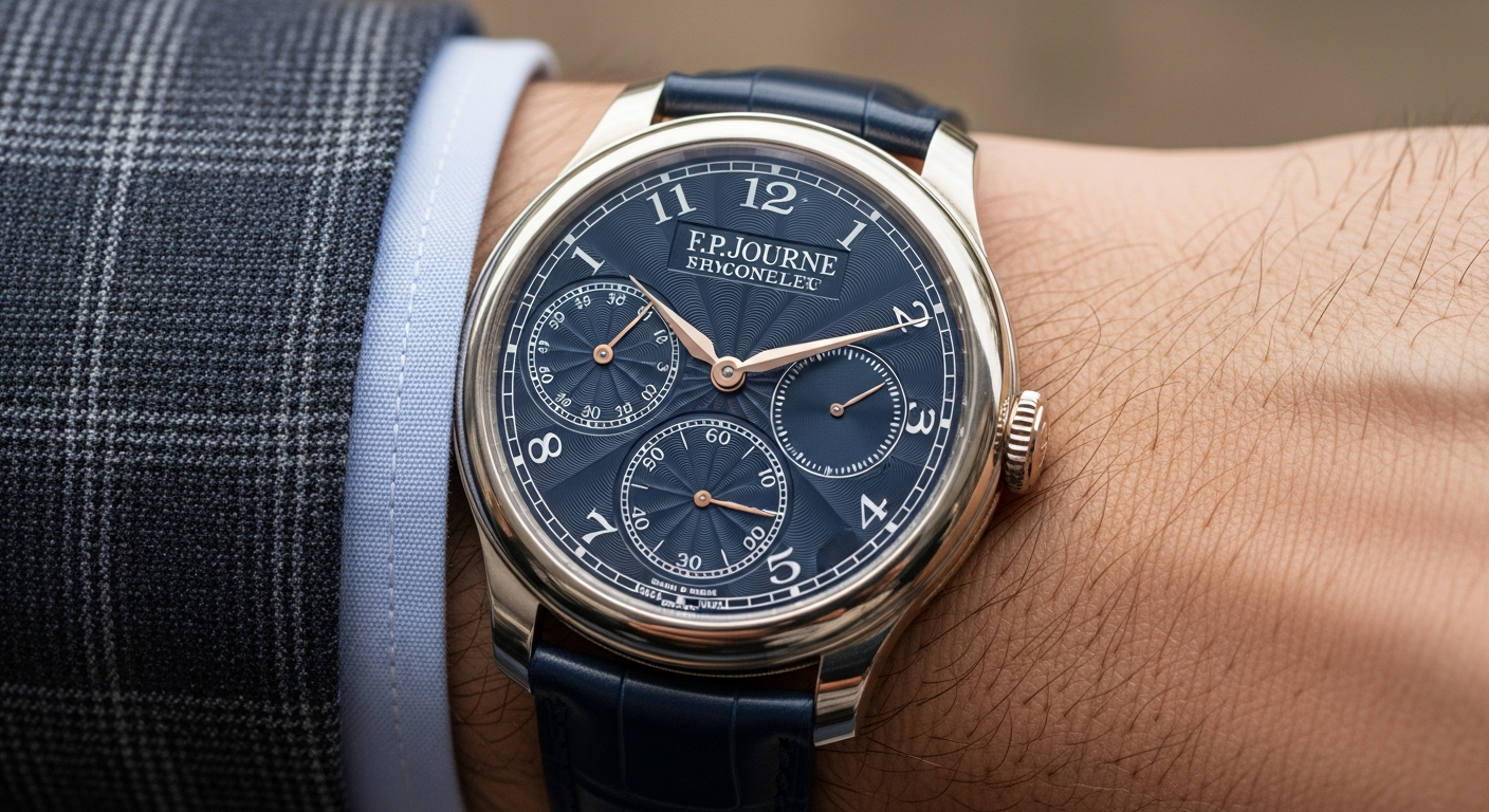 luxury mechanical watch detail