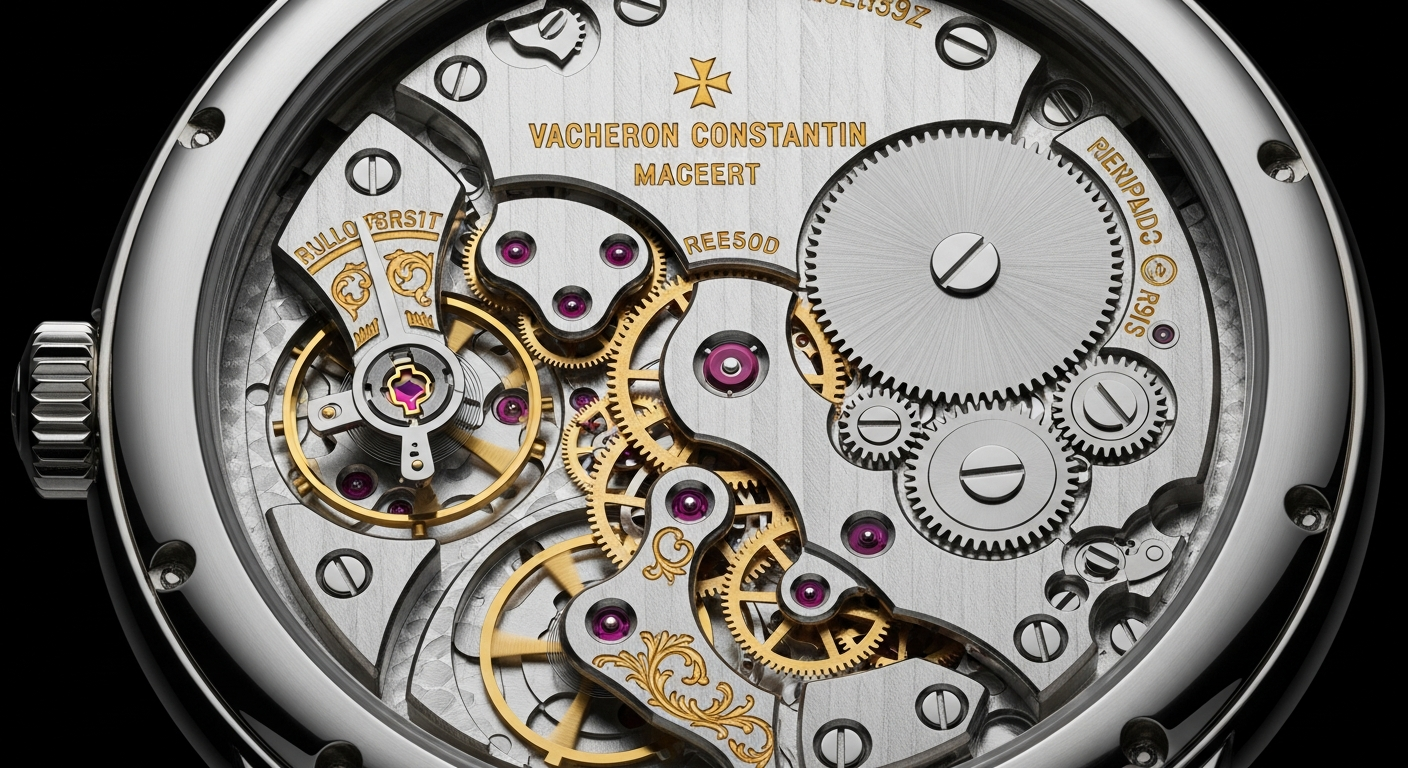 luxury mechanical watch detail