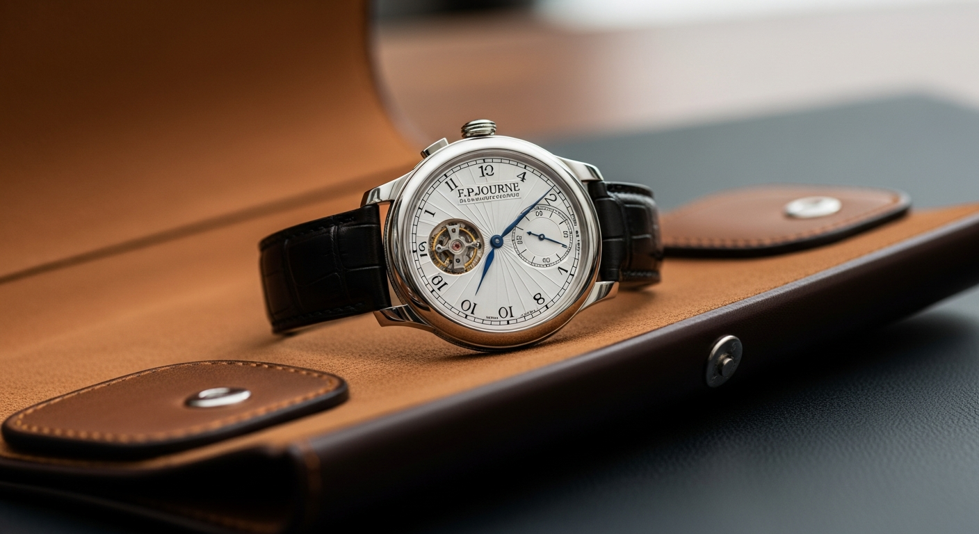 luxury mechanical watch detail