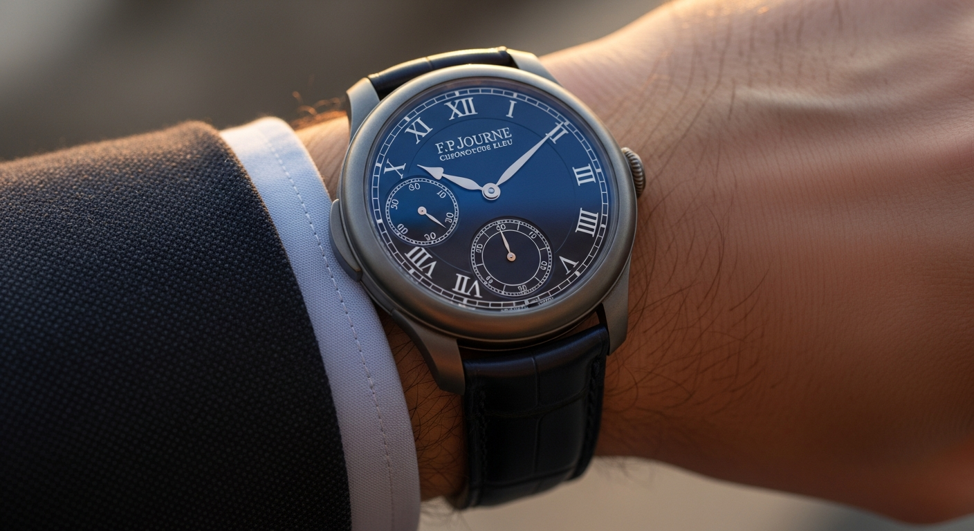 luxury mechanical watch detail