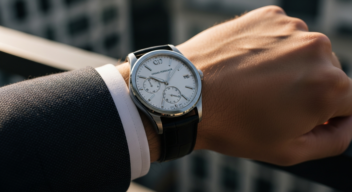 luxury mechanical watch detail