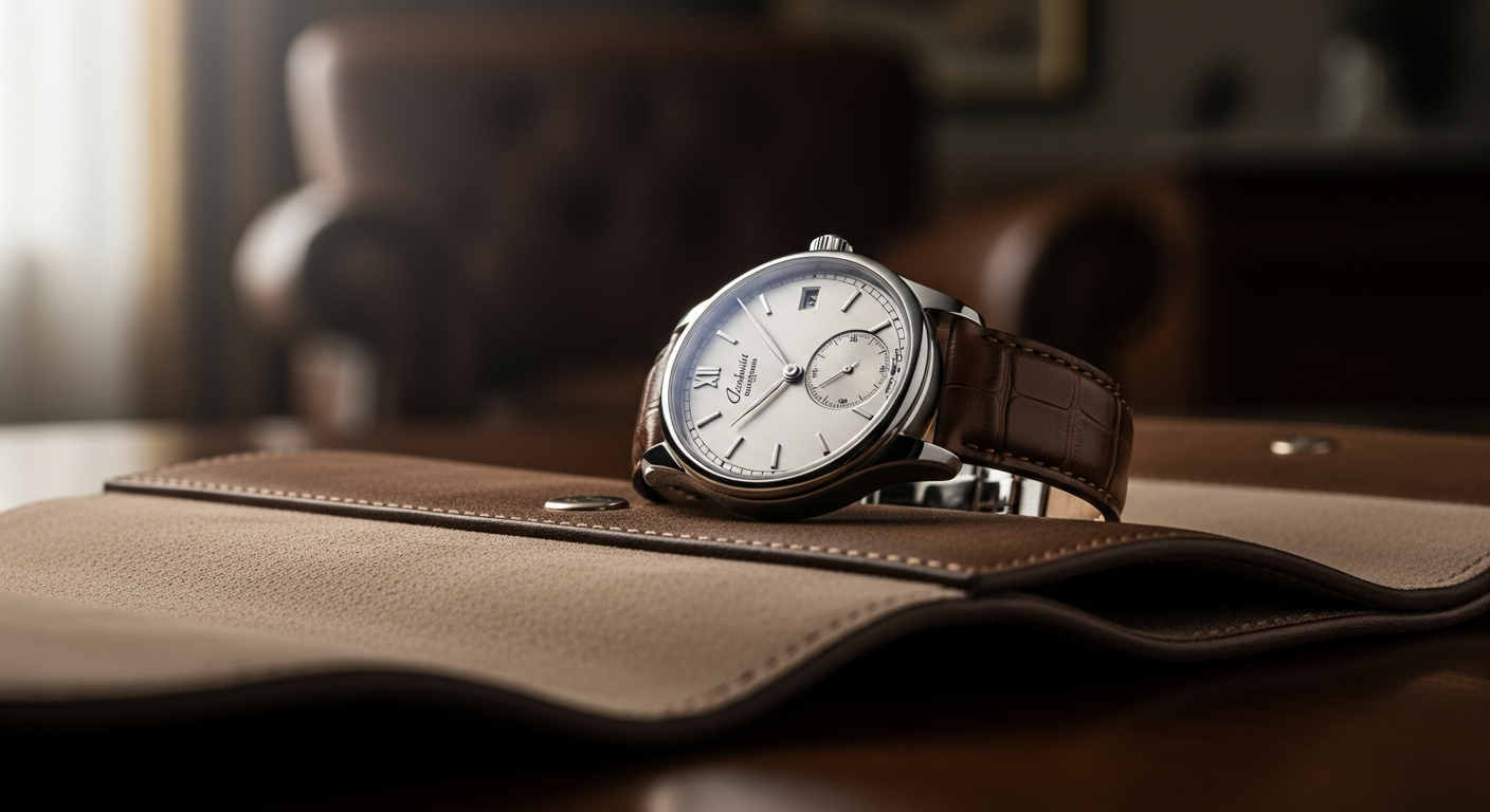 luxury mechanical watch detail