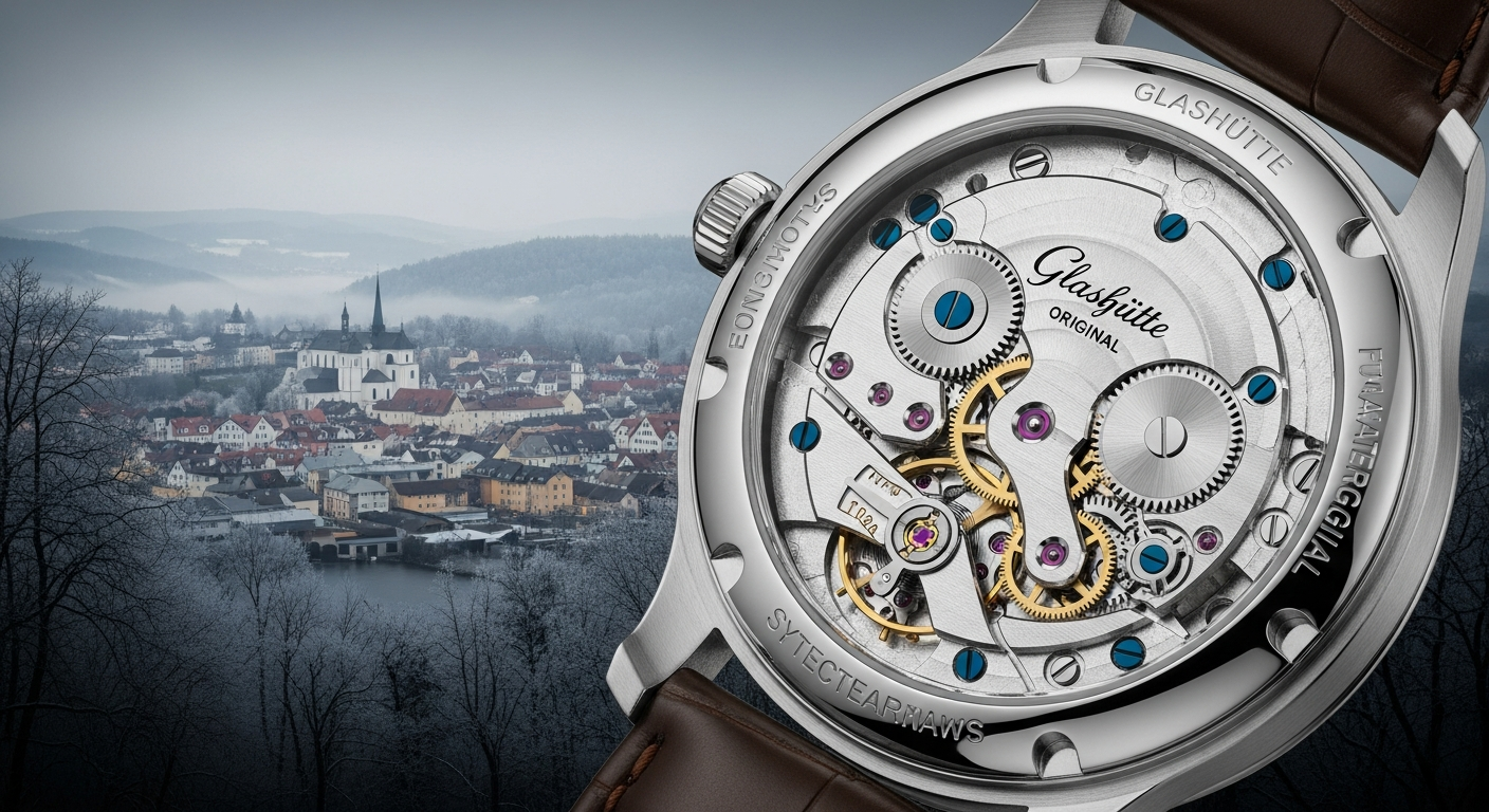 luxury mechanical watch detail