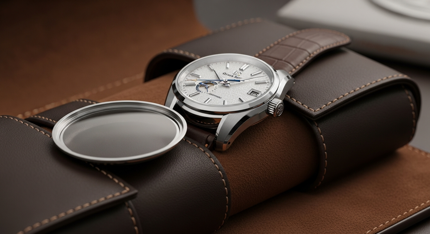 luxury mechanical watch detail