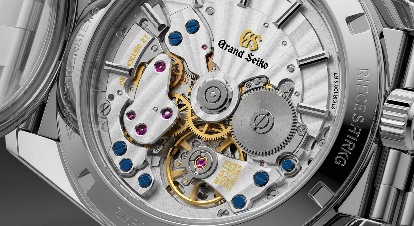 luxury mechanical watch detail