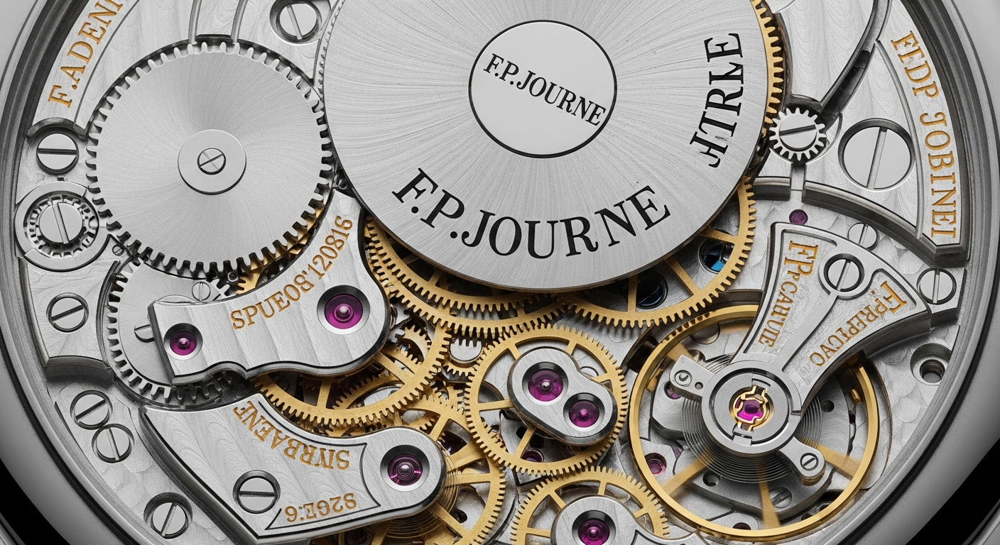 luxury mechanical watch detail