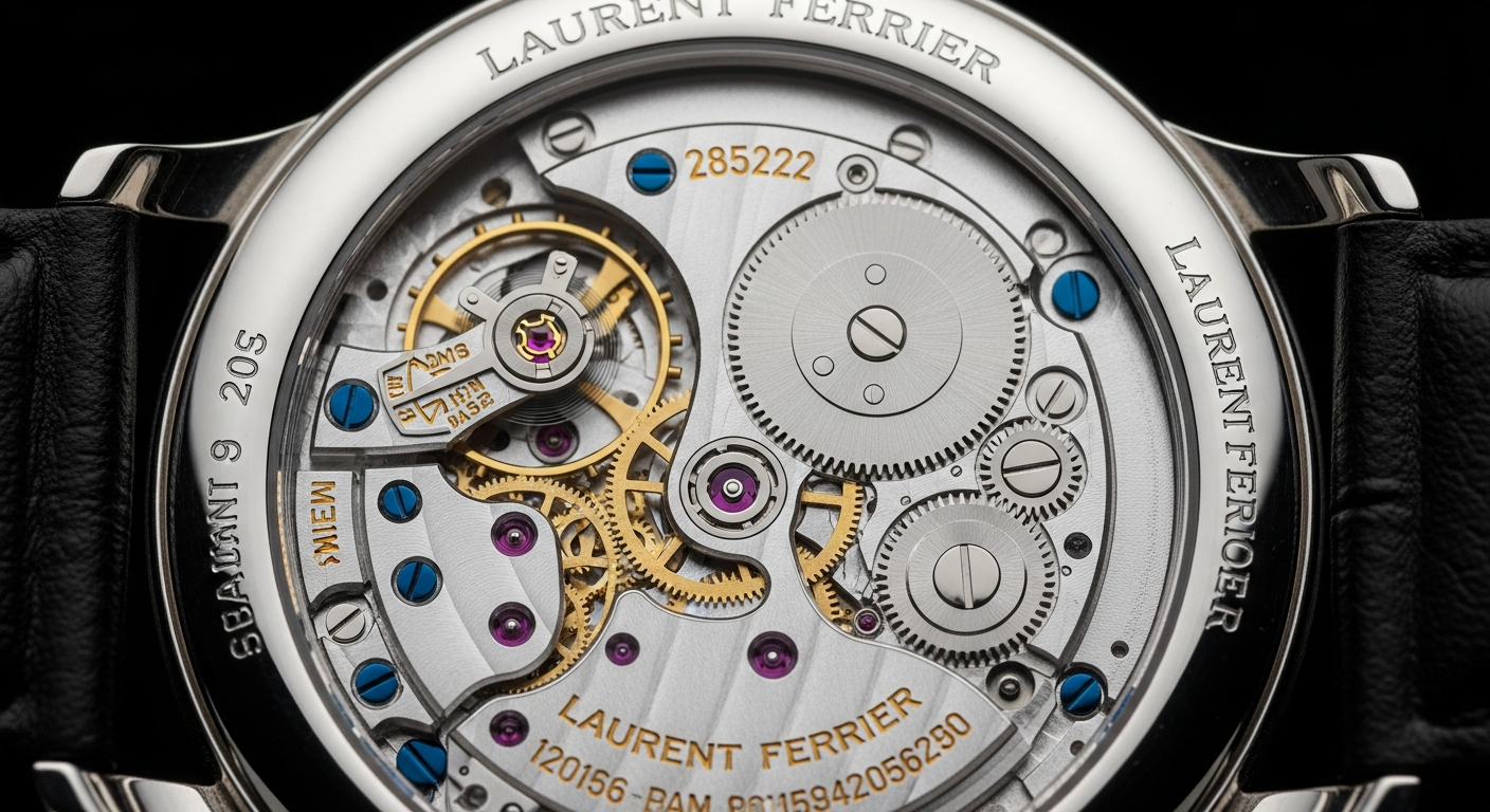 luxury mechanical watch detail