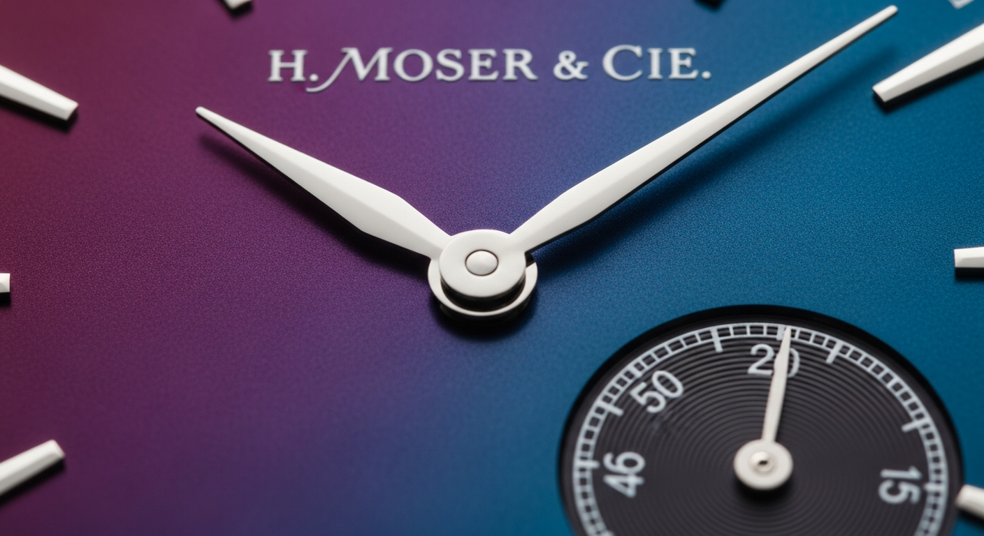 luxury mechanical watch detail