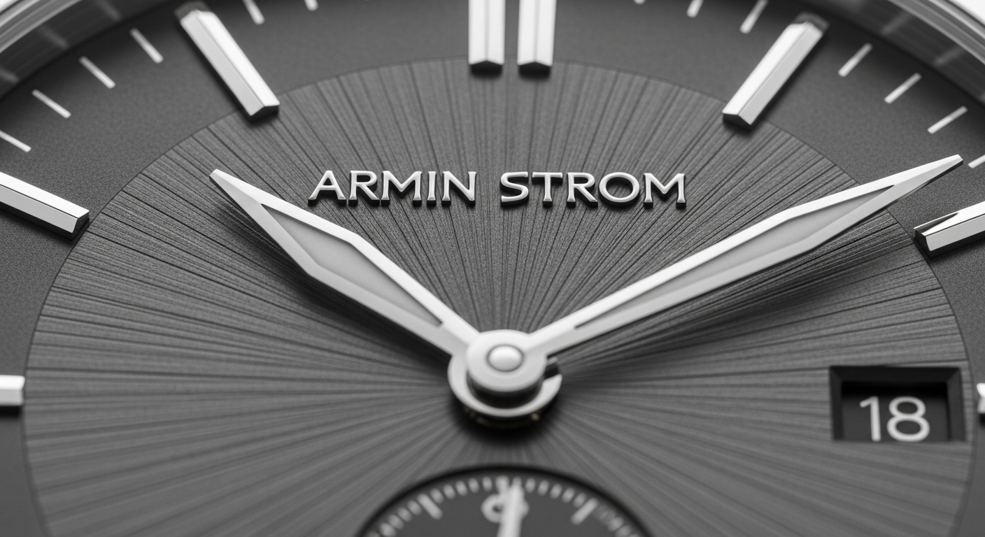 luxury mechanical watch detail