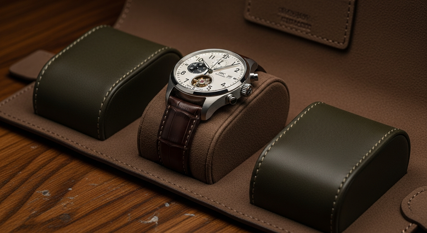 luxury mechanical watch detail