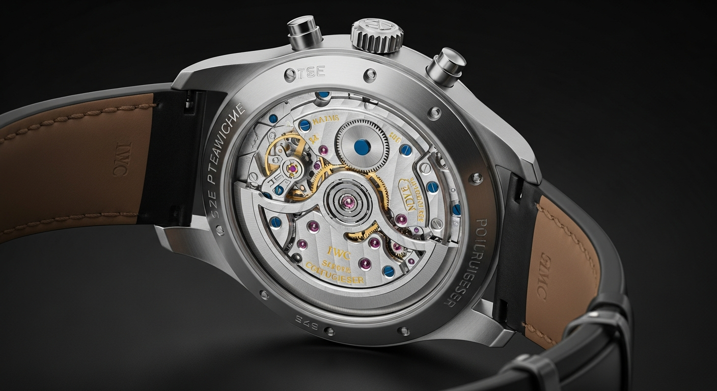 luxury mechanical watch detail