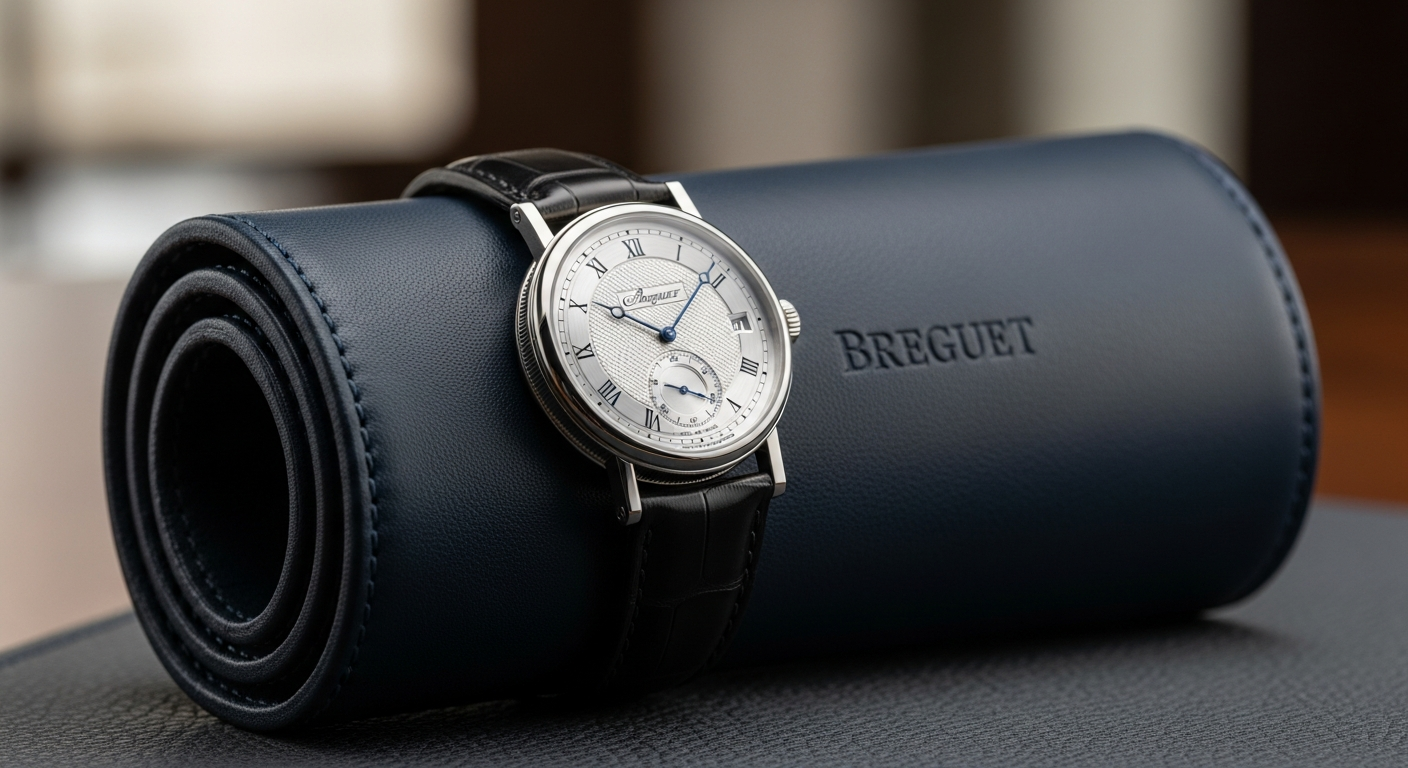 luxury mechanical watch detail