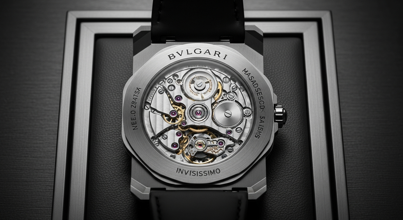 luxury mechanical watch detail