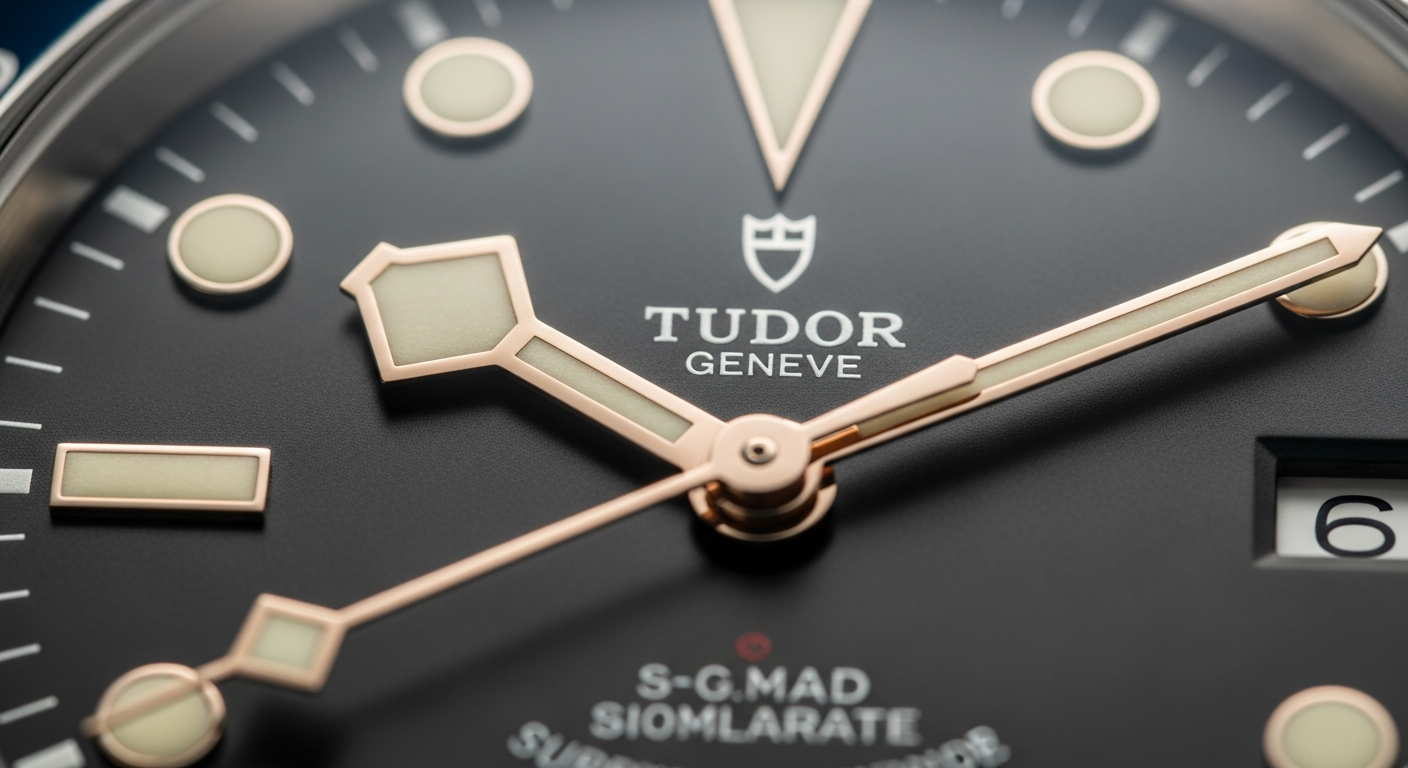 luxury mechanical watch detail