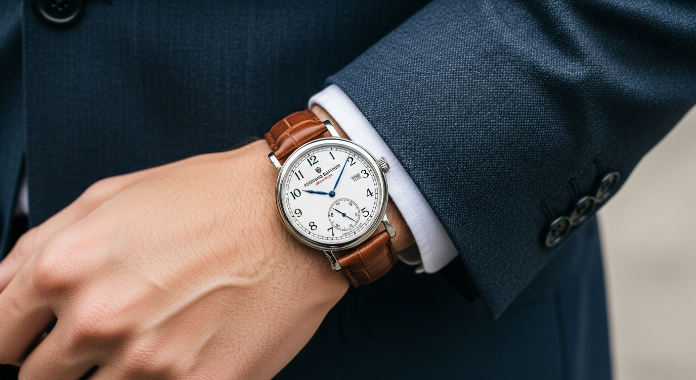 luxury mechanical watch detail