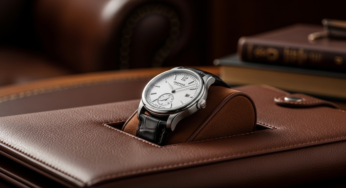 luxury mechanical watch detail