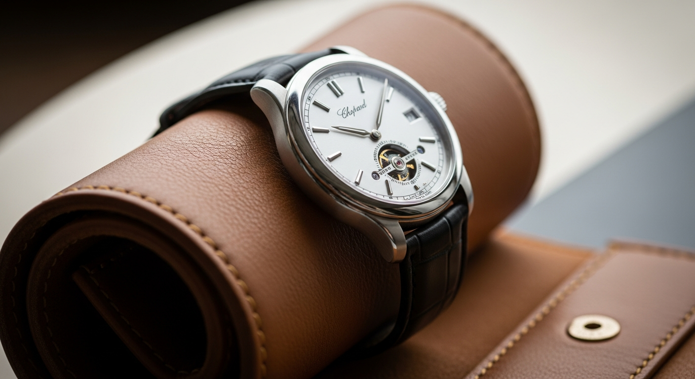 luxury mechanical watch detail