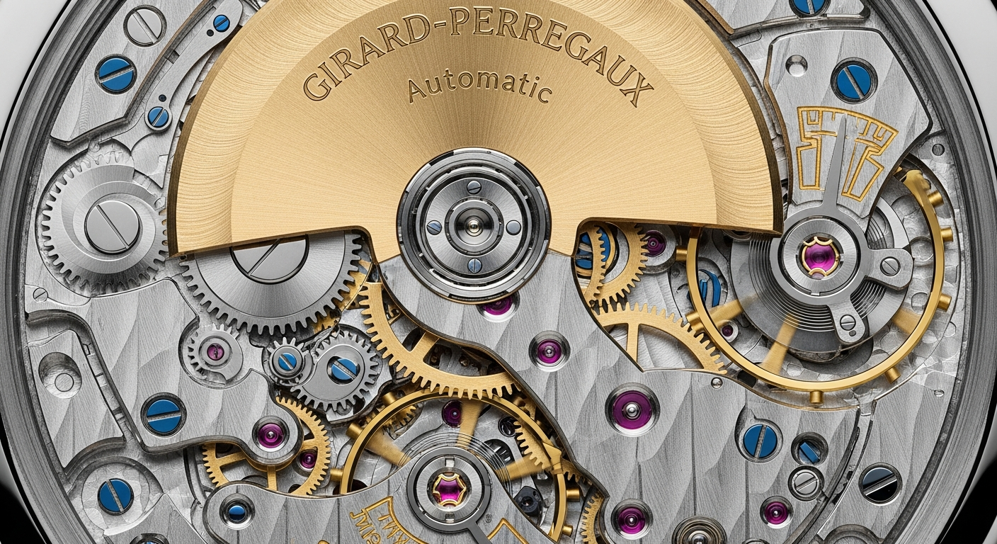 luxury mechanical watch detail