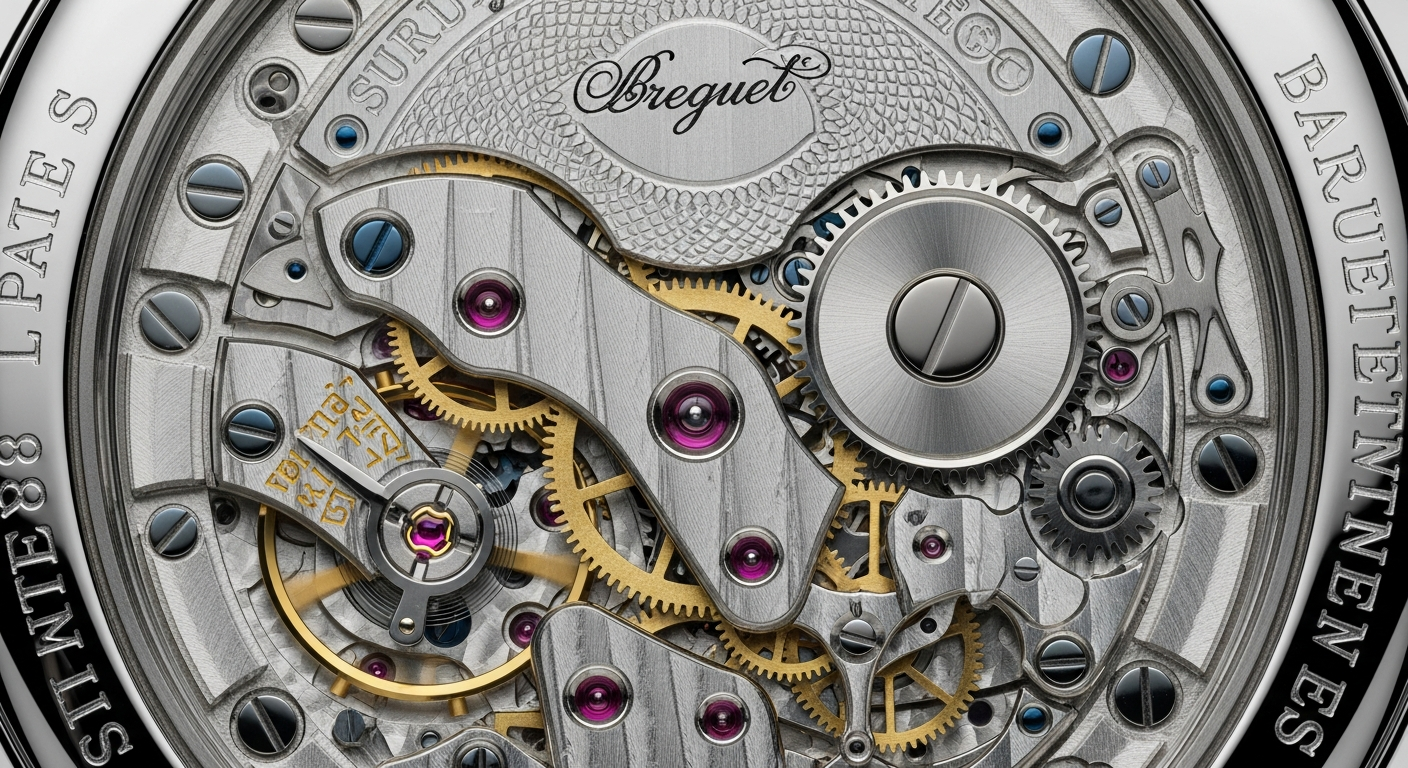 luxury mechanical watch detail