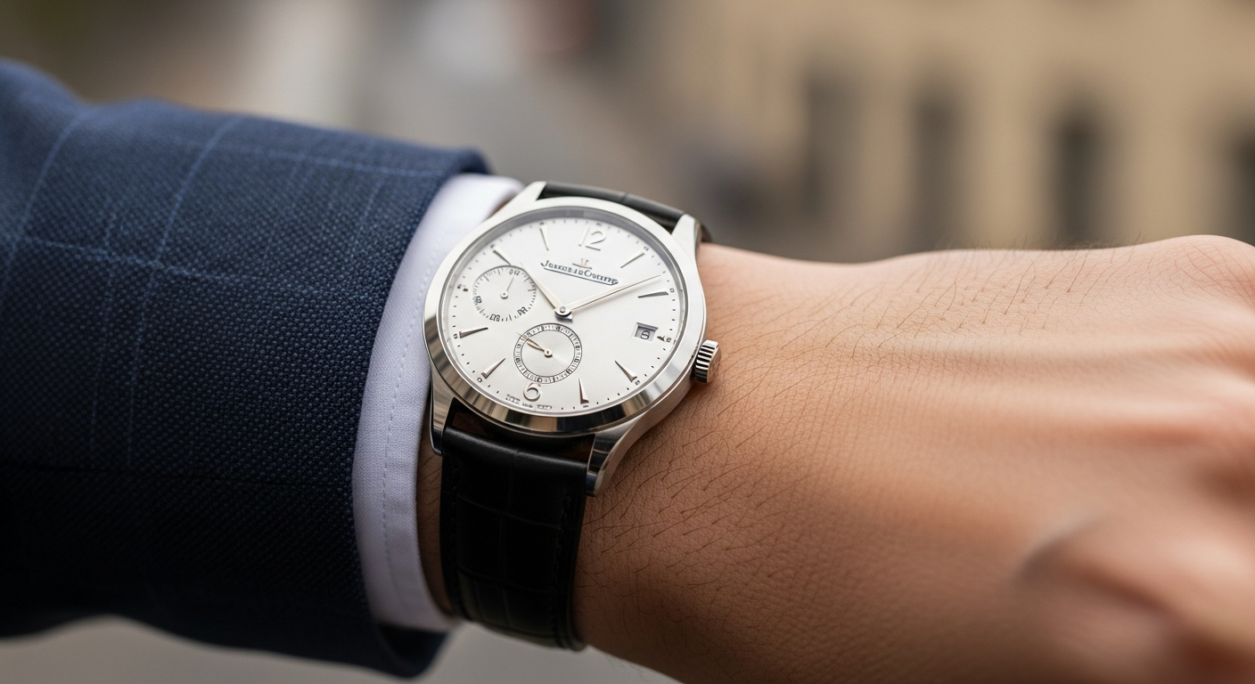 luxury mechanical watch detail