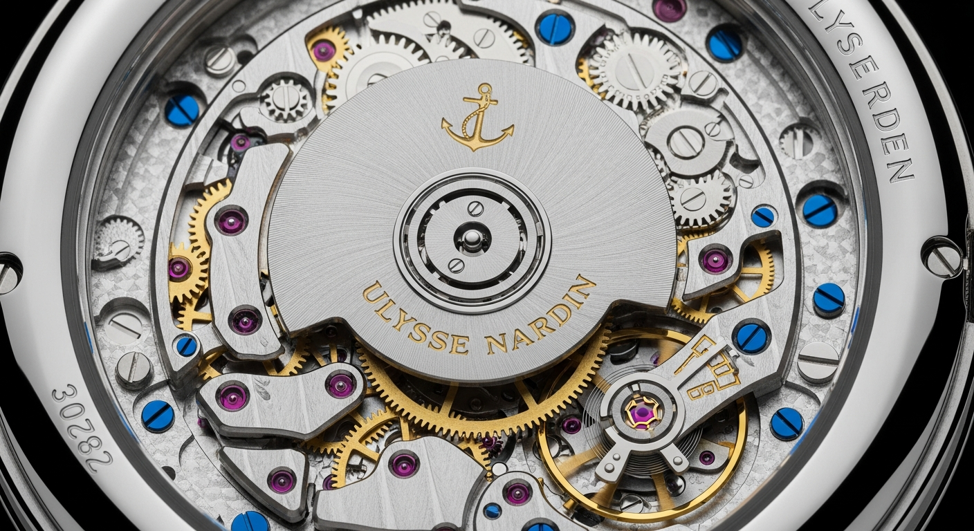 luxury mechanical watch detail