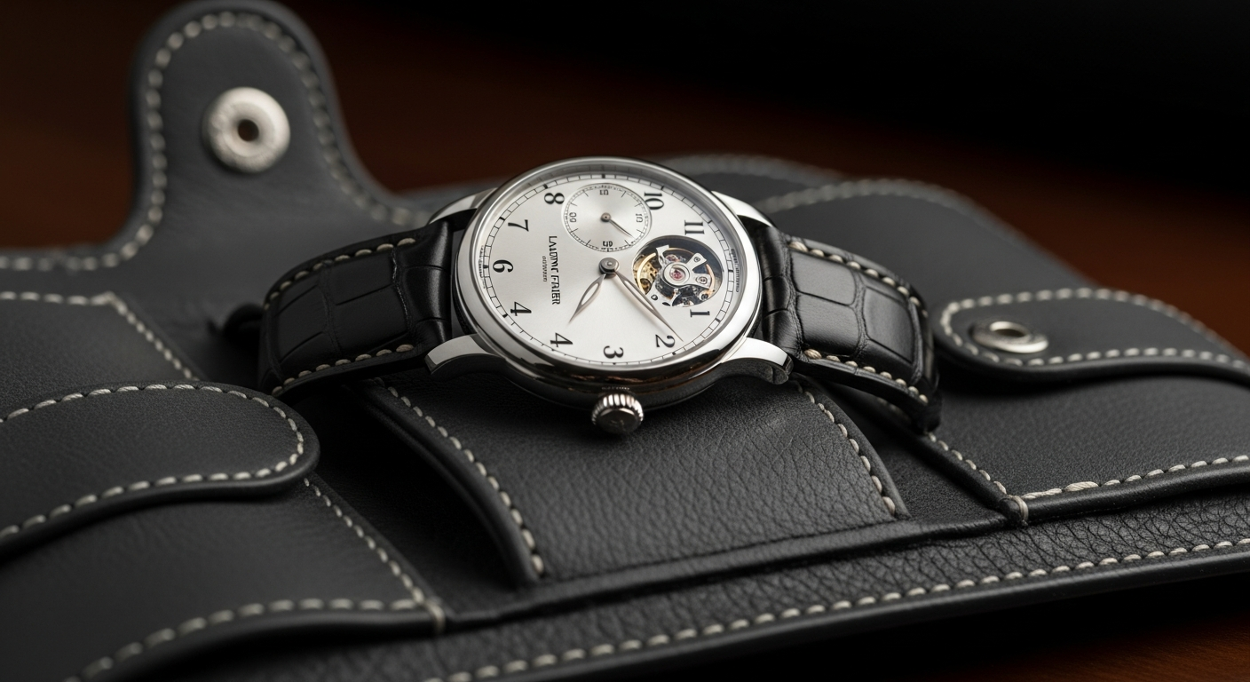 luxury mechanical watch detail