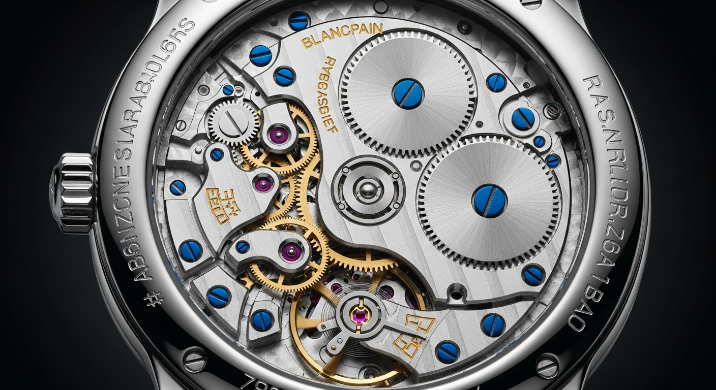luxury mechanical watch detail