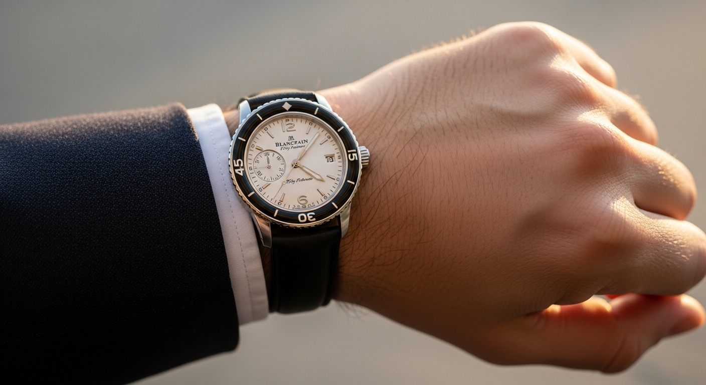 luxury mechanical watch detail