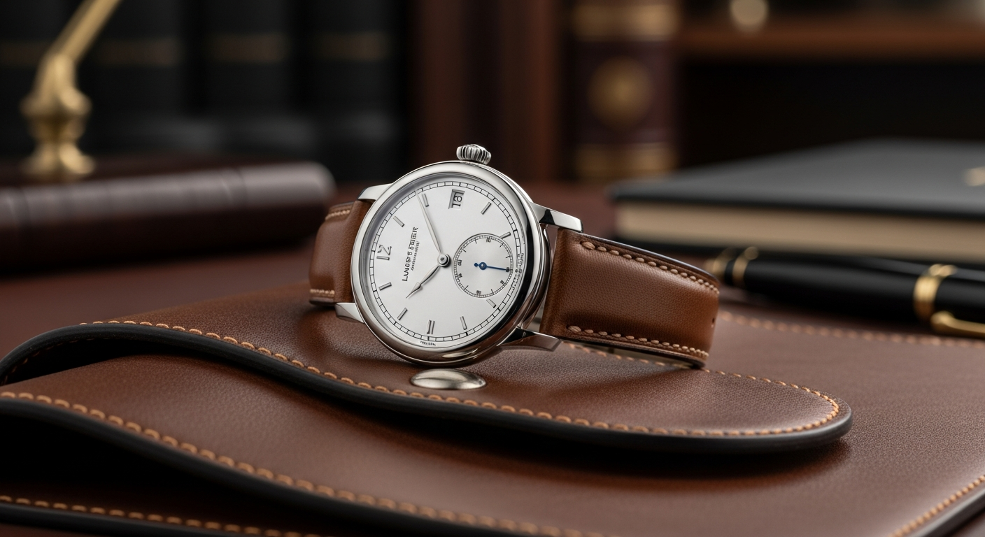 luxury mechanical watch detail