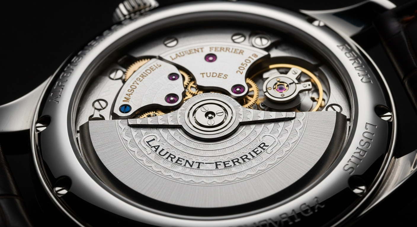 luxury mechanical watch detail