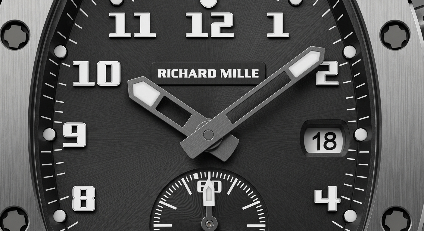 luxury mechanical watch detail