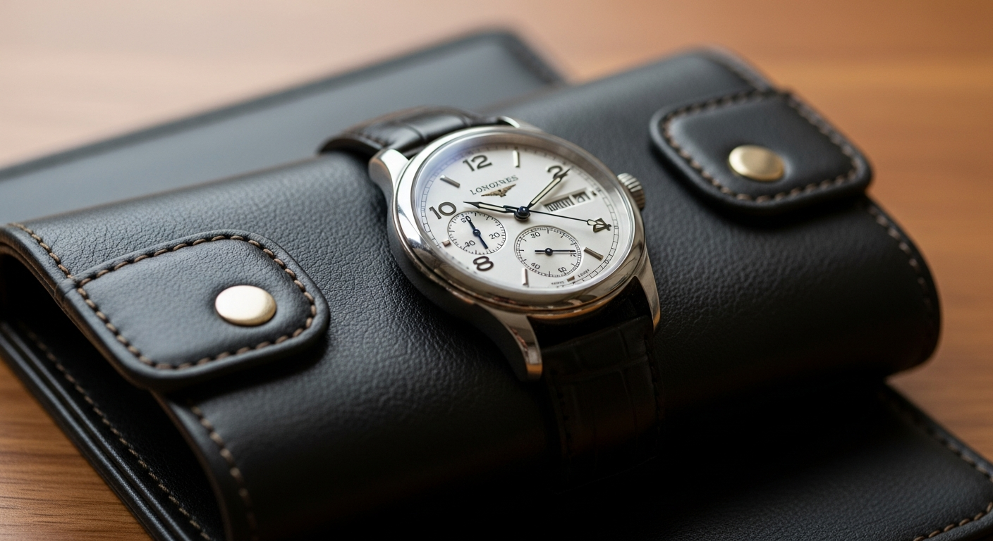 luxury mechanical watch detail