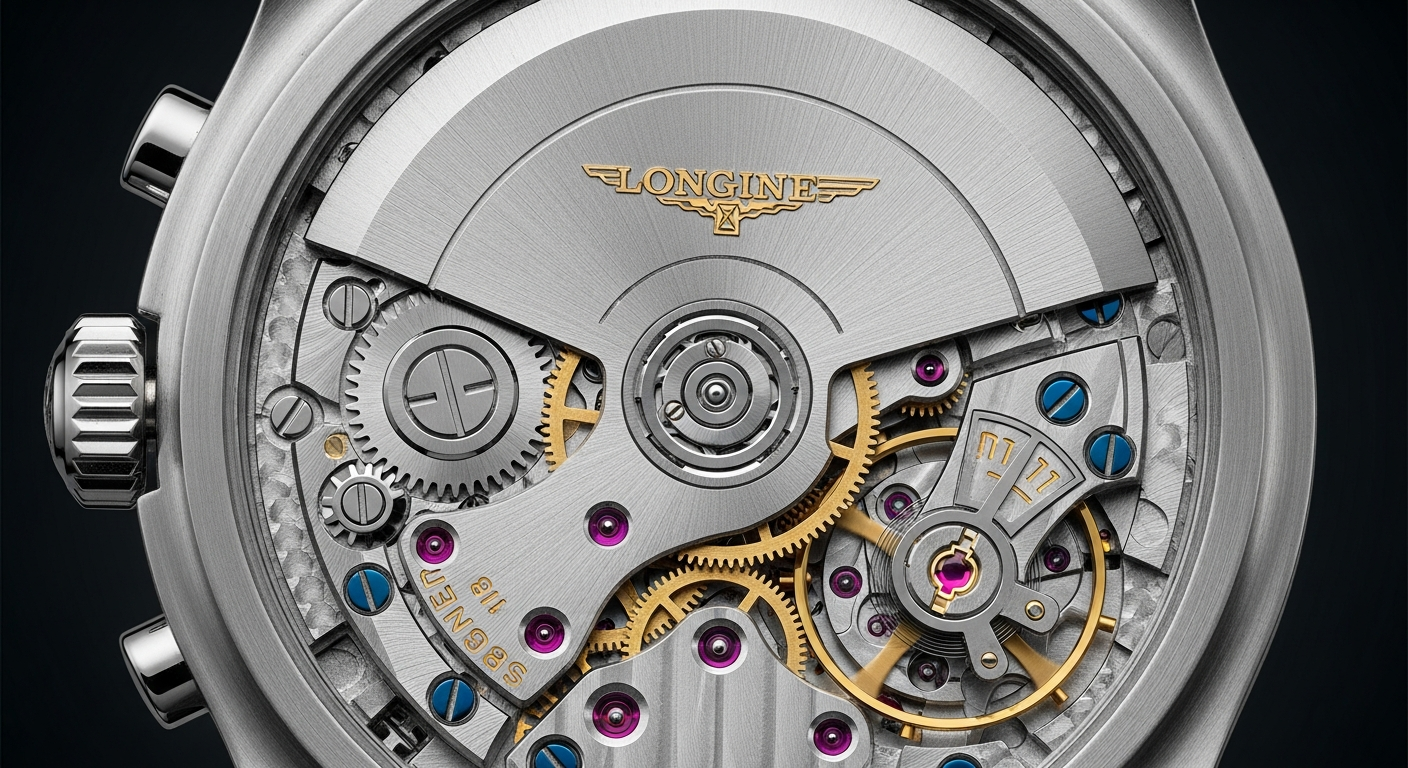luxury mechanical watch detail
