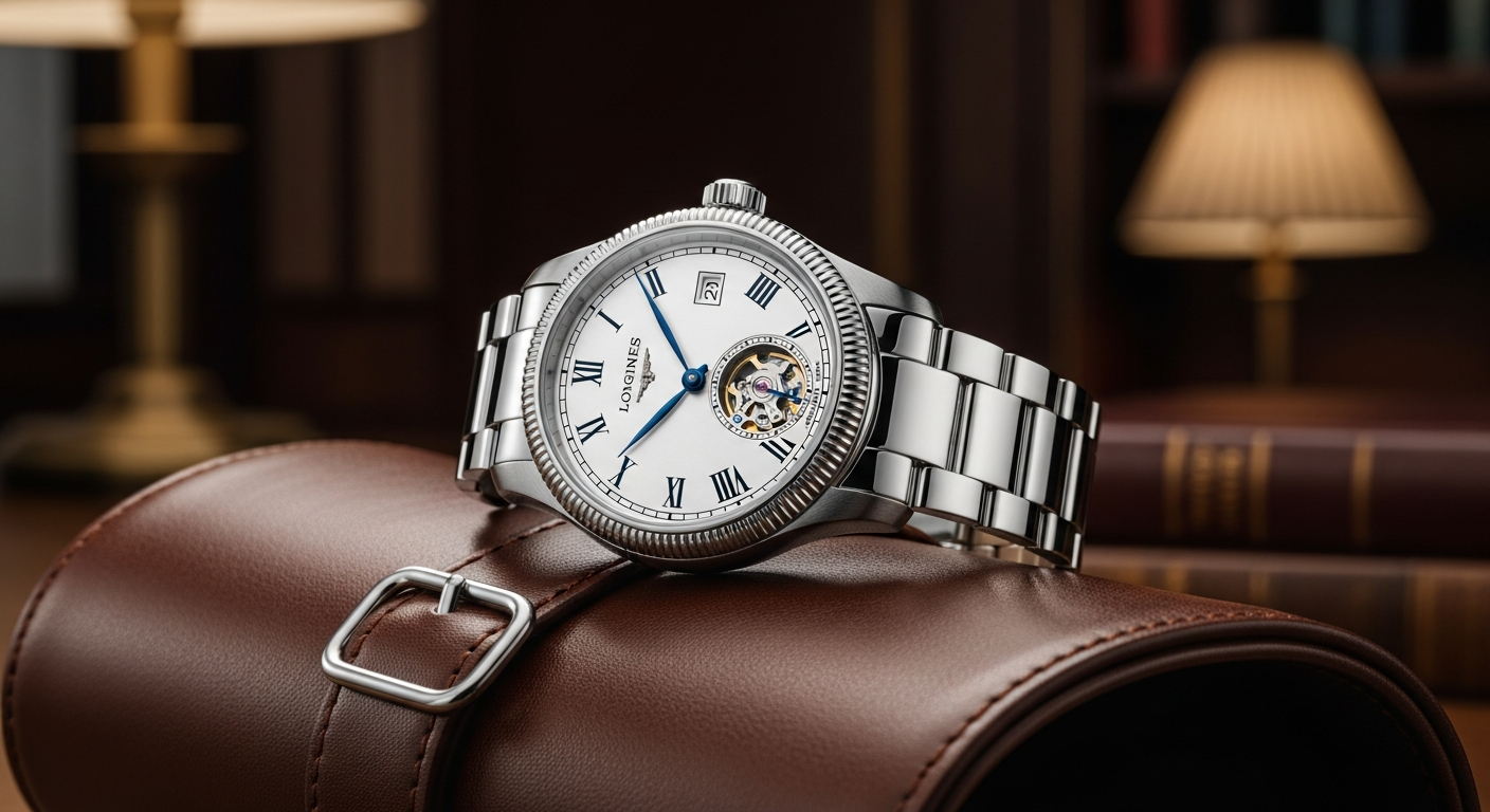 luxury mechanical watch detail