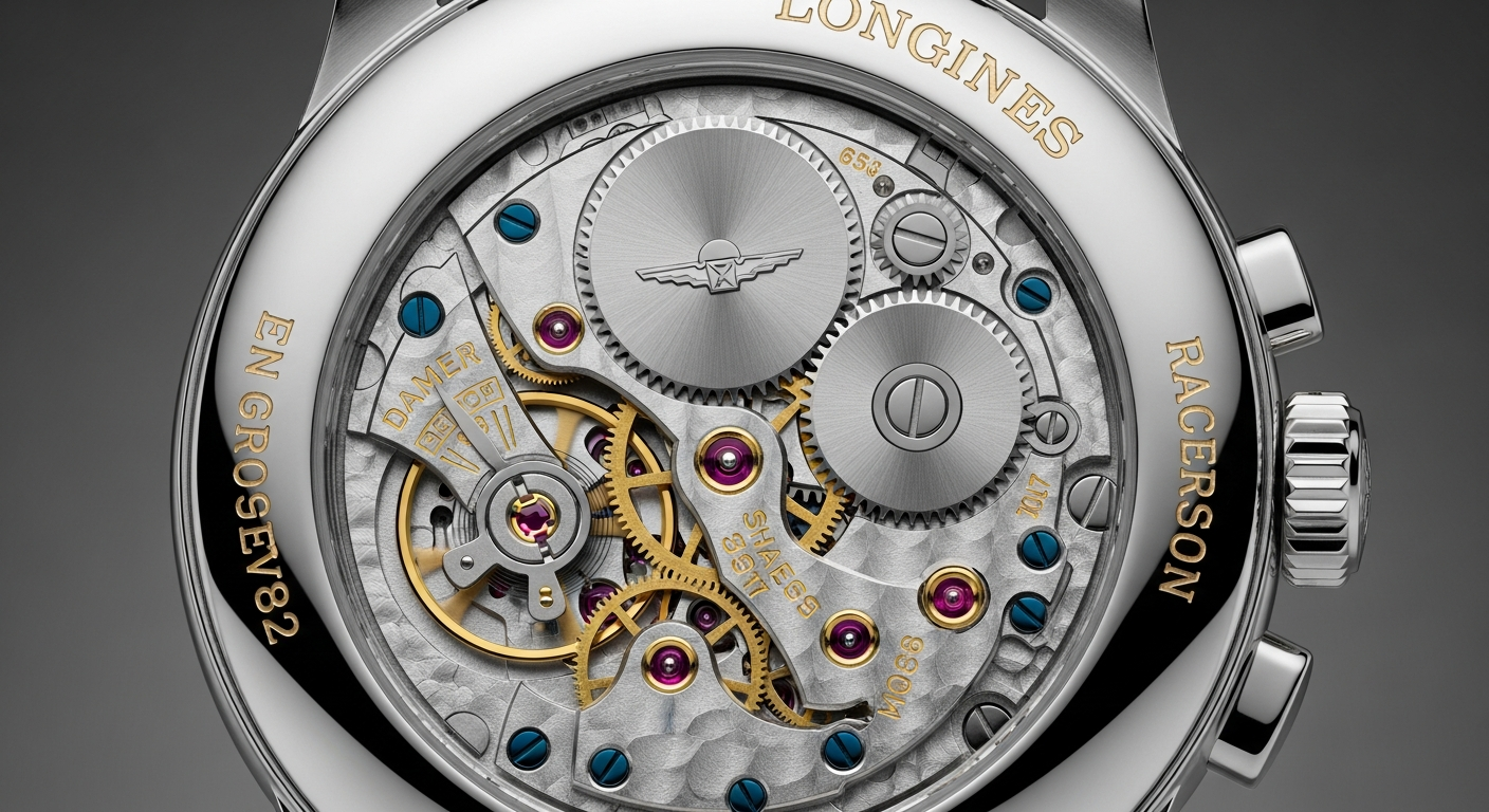 luxury mechanical watch detail