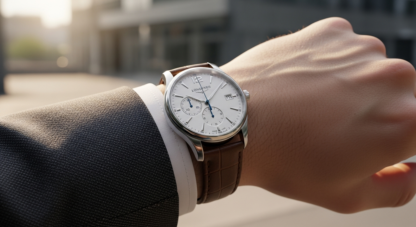 luxury mechanical watch detail