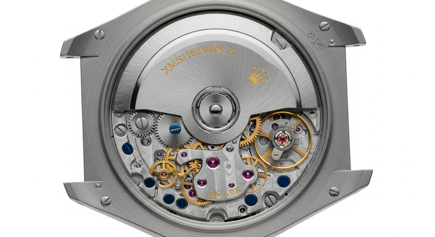 luxury mechanical watch detail