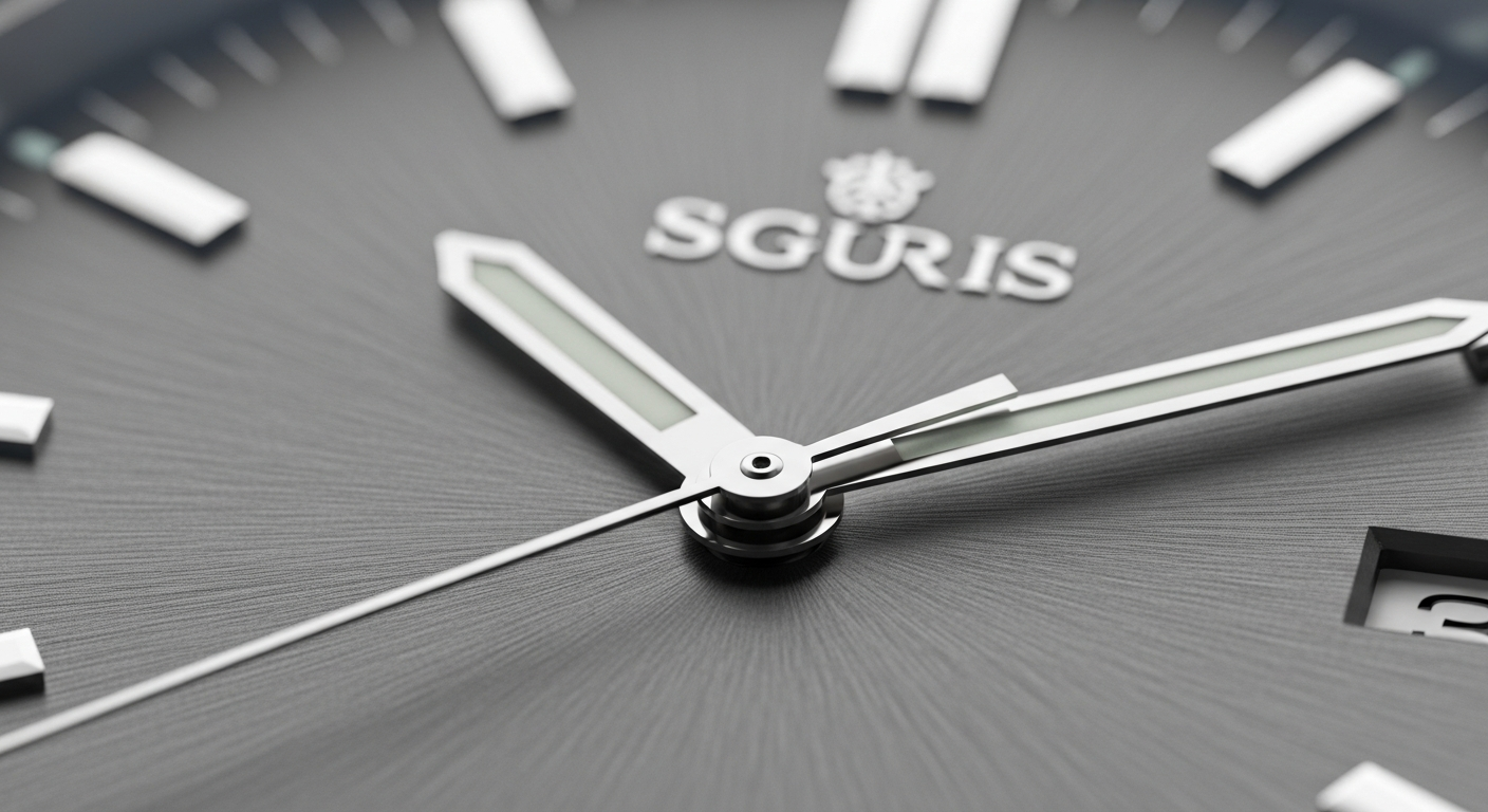 luxury mechanical watch detail