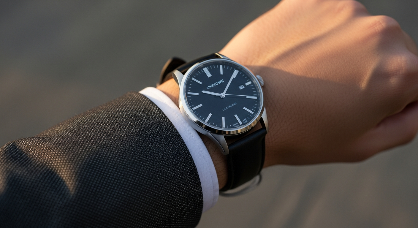 luxury mechanical watch detail