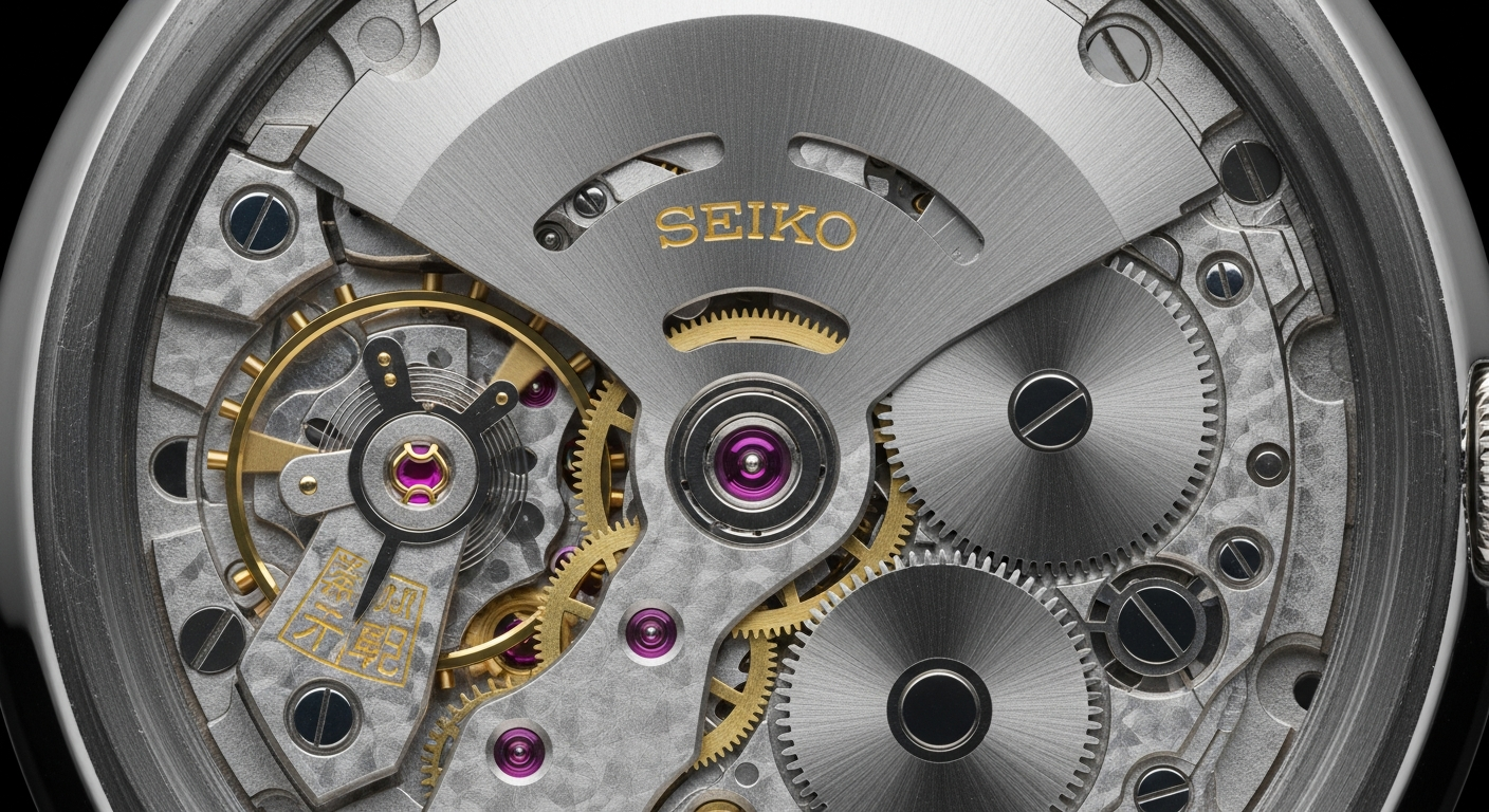 luxury mechanical watch detail