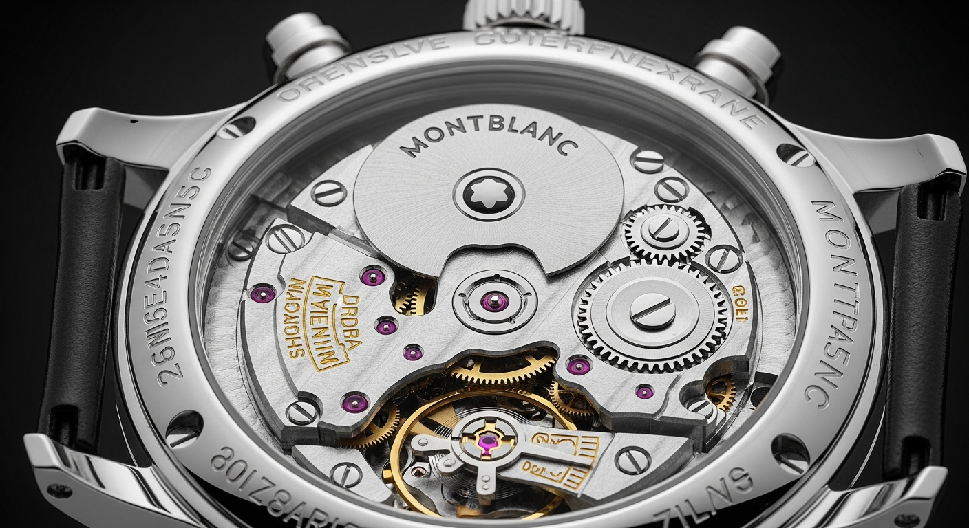 luxury mechanical watch detail