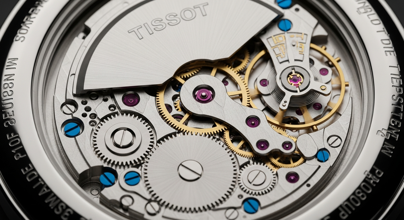 luxury mechanical watch detail