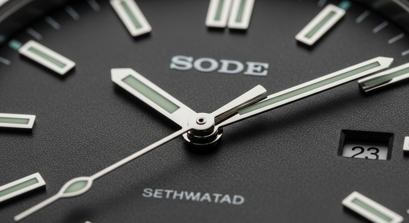 luxury mechanical watch detail