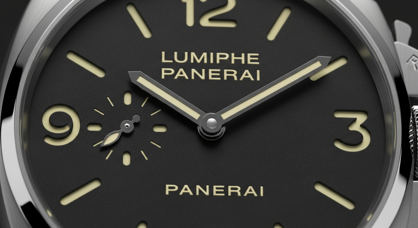 luxury mechanical watch detail