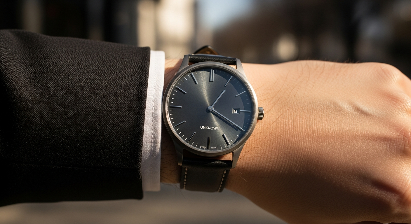 luxury mechanical watch detail