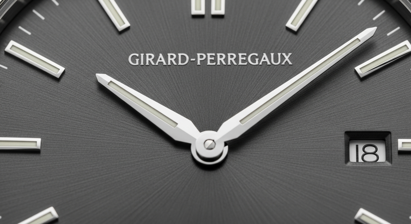 luxury mechanical watch detail