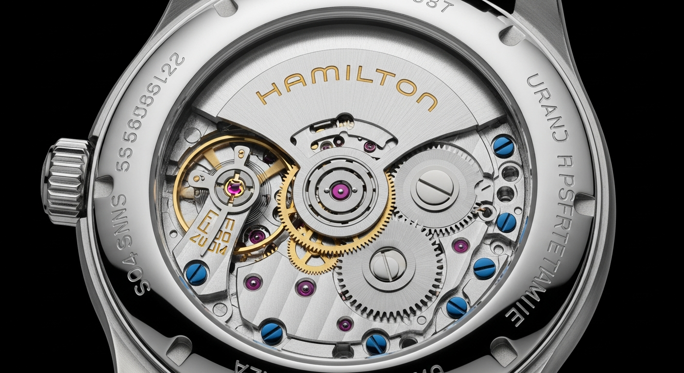 luxury mechanical watch detail