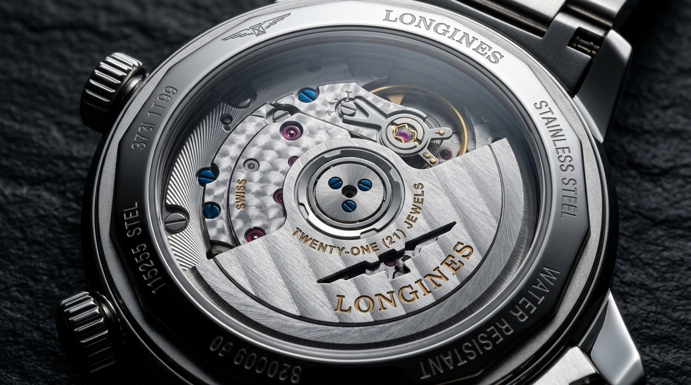luxury mechanical watch detail